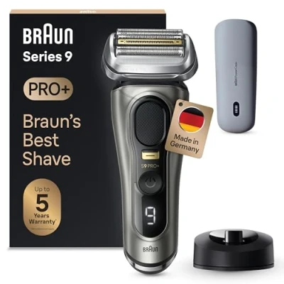 Imagen de Afeitadora Braun Series 9 PRO+ 9525s, 5 Elementos de Corte, ProTrimmer integrada, PowerCase, Wet&amp;Dry