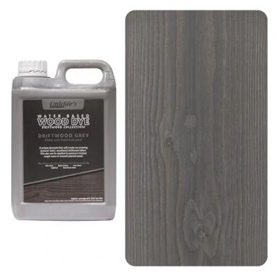 Imagen de Littlefair&#039;s Tinte para Madera 2.5ltr Acabado Premium, Fácil de Usar y Limpiar Basado en Agua, Seguro Ecológico Disponible Muchos Colores Color: flotante gris