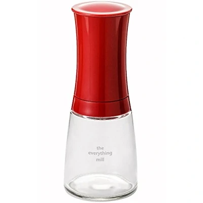 Imagen de KYOCERA vidr cm 20C WH, Molino para Hierbas y Especias, Molinillo de cerámica, Ajustable Grueso a Fino, Recipiente Vidrio, Blanco, Weiß, 6.3x6.3x15.8