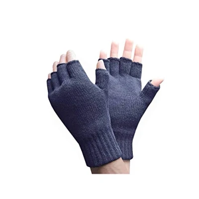 Imagen de HEAT HOLDERS Hombre Invierno Confortables Calientes 3.2 TOG Térmico Respirable Guantes sin dedos (Fingerless) (One size, Navy)