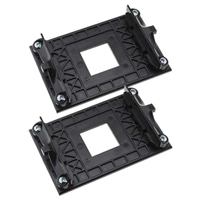 Imagen de Be In Your Mind 2 Piezas Soporte de Ventilador CPU AMD Base Montaje Retención para Chipset Placa AM4 B350 X370 A320 X470 con Tornillos Fijación Lateral