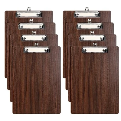 Imagen de Portapapeles A4,8 Piezas en Madera con Pinza,Portapapeles Tablero de escritura Clipboards A4 Wood