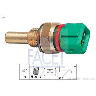 Imagen de FACET 7.3243 Sensor, temperatura del refrigerante Made in Italy OE Equivalent
