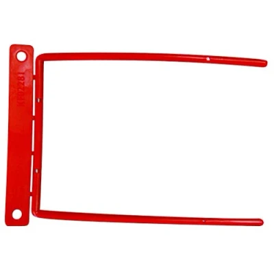 Imagen de Q Connect Encuadernador Fastener Plástico D Clips Color Rojo Caja De 100 Unidades, KF02281