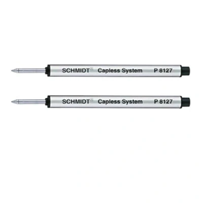 Imagen de Schmidt: Recharge Rollerball Capless Moyenne P8127 Couleur: Noir, Lot de 2.
