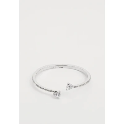 Imagen de Swarovski Brazalete Attract Soul para Mujer, Baño de Rodio con Cristales y Piedras en Forma Corazón, Colección
