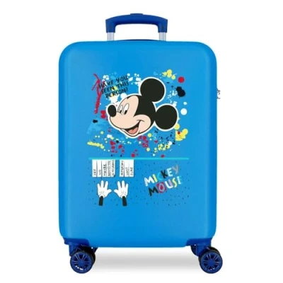 Imagen de Disney Mickey Colour Mayhem Maleta de cabina Azul 38x55x20 cms Rígida ABS Cierre combinación lateral 34L 2 kgs 4 Ruedas Dobles Equipaje Mano
