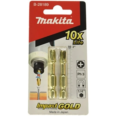 Imagen de MAKITA B 28189 PUNTA TORSION ORO PH3 50 (2PC)