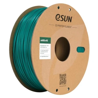 Imagen de eSUN ABS+ Filamento 1.75mm, eABS+HS de Alta Velocidad para Impresora 3D ABS Plus, Precisión Dimensional +/ 0.05mm, Carrete 1KG (2.2 LBS) Impresión Rápida,Verde
