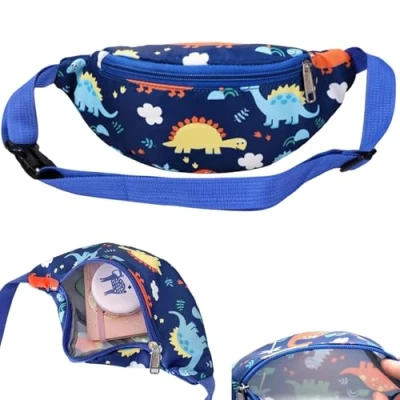 Imagen de Riñonera Deportiva, Parkour Niño, Fanny Pack para Niños y Niñas , Resistente al Agua Bolsa de Cintura, Deportiva Ajustable con Cierre Cremallera
