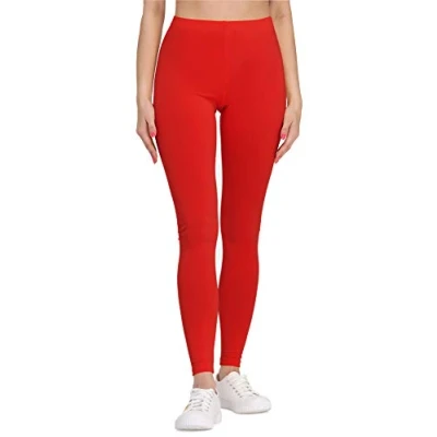 Imagen de Bellivalini Leggins Mallas Deportivas Largas en Viscosa Mujer BLV50 147 (Rojo, M)