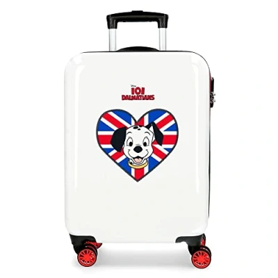 Imagen de Disney 101 Dalmatas Maleta de cabina Multicolor 38x55x20 cms Rígida ABS Cierre combinación lateral 34L 2 kgs 4 Ruedas dobles