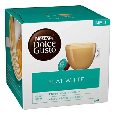 Imagen de Nescafé DOLCE GUSTO Flat White Café con leche CAPSULA DE CAFÉ 16 CAPSULAS