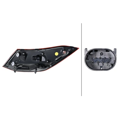 Imagen de HELLA 2SK 013 102 081 Piloto trasero derecha Parte exterior LED 12