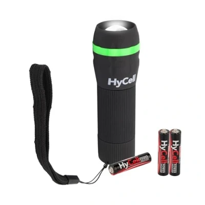 Imagen de Ansmann Hycell Zoom Flashlight LED, 1W, Torcia Tascabile, 1 W, Nero, 3.4x3.4x10.5 cm