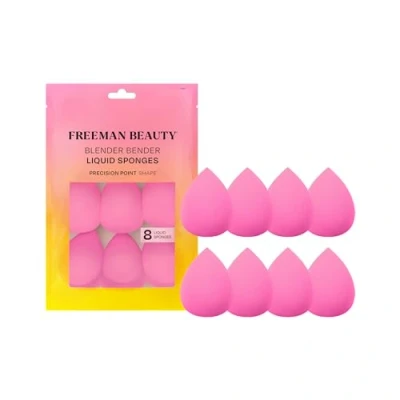 Imagen de Freeman Blender Bender Makeup Sponge Set, For Liquid &amp; Cream Foundation, Precision Point Blending Sponges, Vegan, Cruelty Free, Latex Pink Sponge, 8 Count