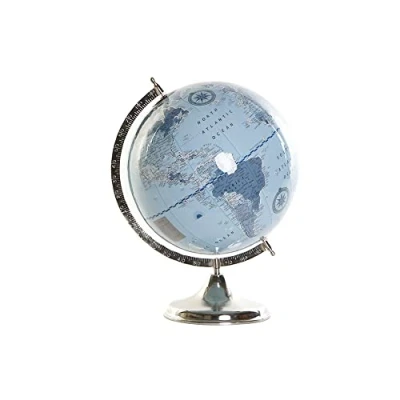 Imagen de Globo Terraqueo de la Marca DKD Home Decor PVC Aluminio (33 x 33 44 cm) (Referencia: S3018722)