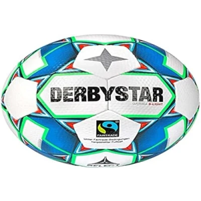 Imagen de Derbystar Gamma S Light V22 Balón de fútbol, Color Blanco, Azul y Verde