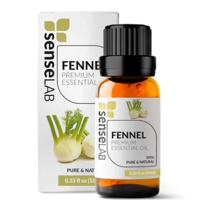 Imagen de SenseLAB Aceite Esencial de Hinojo Natural 100% Puro Grado Terapéutico para Difusor Aromaterapia y Humidificador la Concentración Productividad (10 ml)