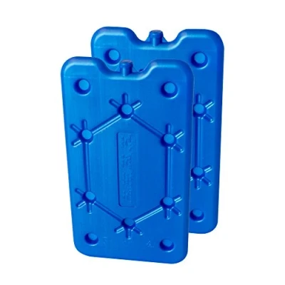 Imagen de ToCi Juego de 2 acumuladores frío 400 ml Cada uno Azules Planos para Bolsa Nevera o Delgados extraplanos Almohadillas refrigeración