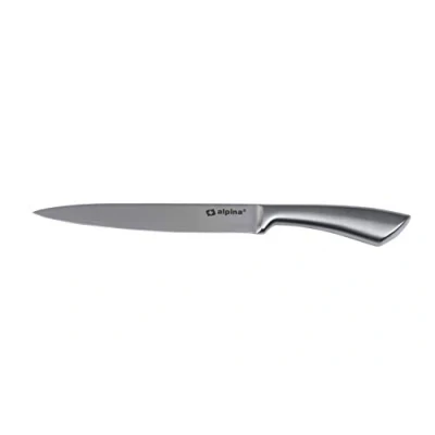 Imagen de alpina Cuchillo de cocinero cocina 33 cm profesional chef multifuncional multiusos acero inoxidable Hoja afilada Plateado