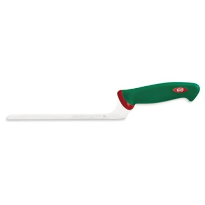 Imagen de Sanelli Línea Premana Professional,Cuchillo Queso Fino 22,Acero Inoxidable,Verde y Rojo,35.5x3.0x7.0 cm