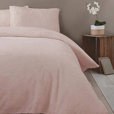 Imagen de Rapport Juego de Funda nórdica y Almohada para Cama Individual, Color Rosa