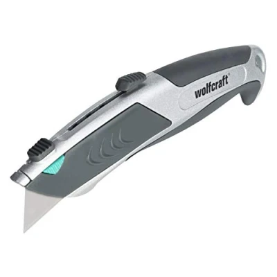 Imagen de wolfcraft Cúter profesional con cuchilla trapezoidal &quot;Autoload&quot; I 4320000 para uso continuo
