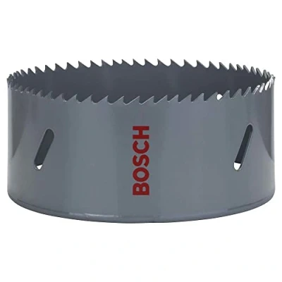 Imagen de Bosch Professional 1x Sierra de corona HSS bimetálica para corte suave (en distintos materiales, Ø 114 mm, accesorios taladro)
