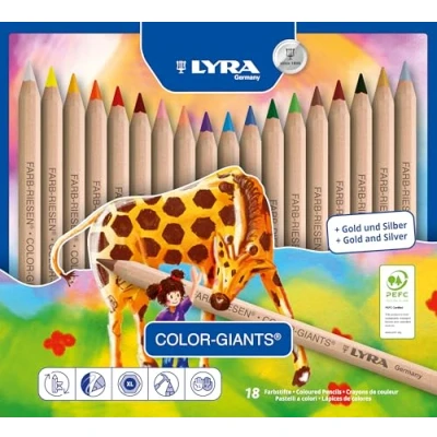 Imagen de Lyra Color Giants Nature; estuche metal 18 Unidades
