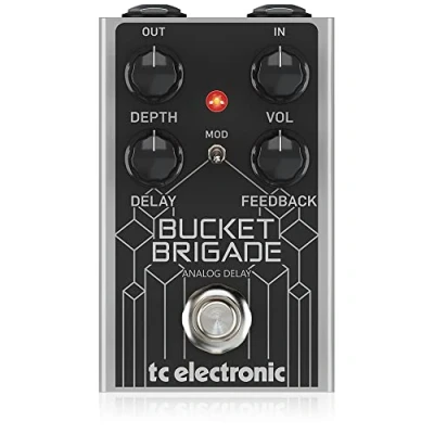 Imagen de TC Electronic BUCKET BRIGADE ANALOG DELAY Pedal de retardo BBD analógico con tiempo 600 ms, repeticiones cálidas, modulación opcional y control profundidad