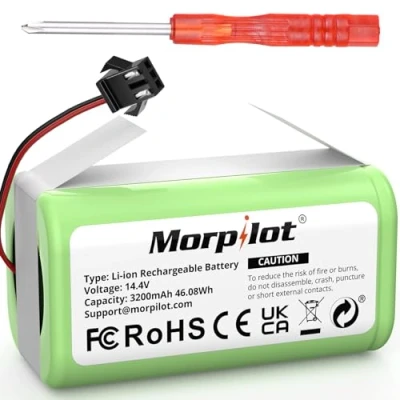 Imagen de 3200mAh Li Ion Batería de Repuesto Compatible con Conga Excellence 990 950 1090 1790 1990, DEEBOT N79S N79 DN622, Eufy RoboVac 11 11S 30 30C 12 35C, IKOHS NETBOT S14 S15
