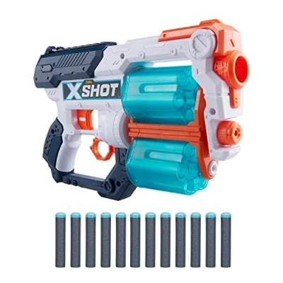 Imagen de Zuru X Shot Excel Xcess Foam Dart Blaster (16 Dardos), Color Blanco (36436)