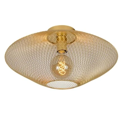 Imagen de Lucide Plafón Mesh, trapezoidal, dorado