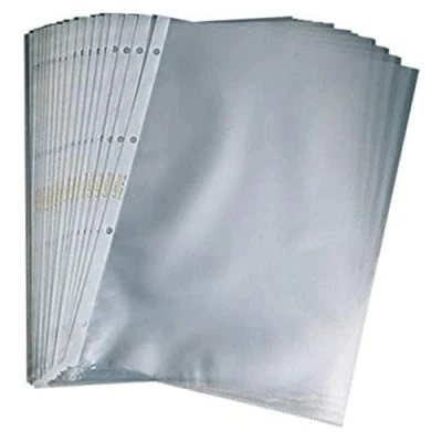 Imagen de ACCO Fundas perforadas de apertura superior (formato A5, lote 100), transparente