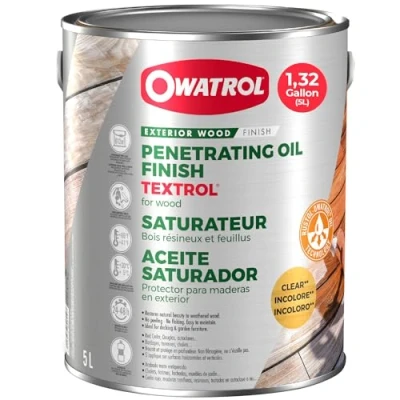 Imagen de OWATROL TEXTROL Saturador exterior para madera blanda y autoclaves Incoloro (ow20) 5 litros