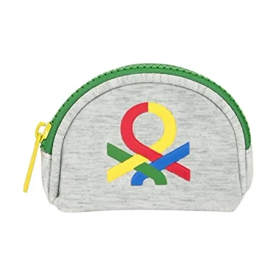 Imagen de Safta BENETTON Pop Monedero, Monedero Pequeño, XS, Cómodo y Versátil, Calidad Resistencia, 9.5x3x8 cm, Color Gris