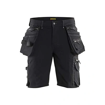 Imagen de Blaklader 198816449900C52 X1900 Pantalones cortos de trabajo elásticos sin bolsillos para las uñas, color negro, tamaño C52