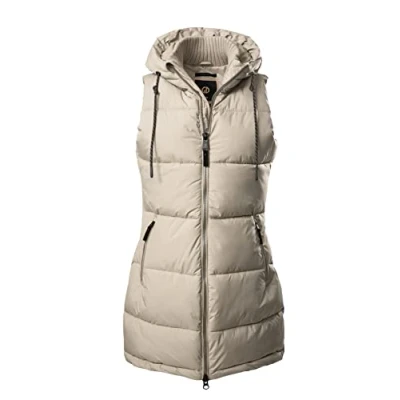 Imagen de G.I.G.A. DX Gw 30 Wmn Qltd VST Chaleco Acolchado Funcional con Capucha, Beige Claro, 44 para Mujer