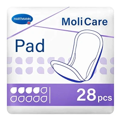 Imagen de Hartmann MoliCare® Pad Einlage bei Inkontinenz, 4 Tropfen 28 Stück B07PG96V13 Packung (28 Stück)
