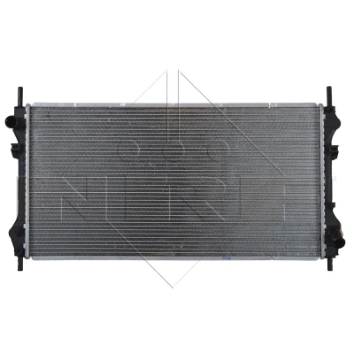 Imagen de NRF 509697 Radiador, refrigeración del motor Aluminio 770 396 24 con piezas de montaje Aletas soldadas FORD: Transit Tourneo