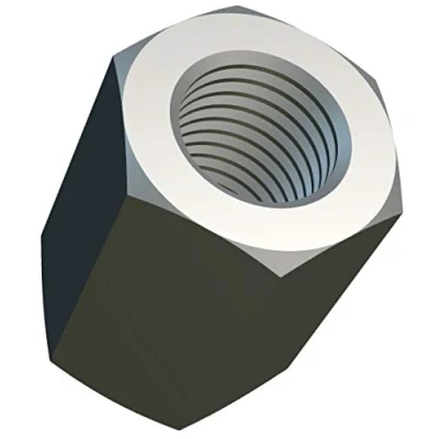 Imagen de M6 Tuercas de Acoplamiento Hexagonales (18mm 10mm) Tuerca Varilla Larga Rosca Hembra Acero Aleado Cincado para Equipos Comunicación DIN 6334 (Paquete 50) Altura 18mm