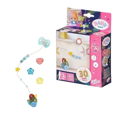 Imagen de BABY born Happy Birthday Chupete Mágico Interactivo 43 cm, Para niños mayores de 3 años, Muñeca que Abre y Cierra los Ojos, Incluye Chupetero Colores