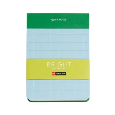 Imagen de Miquelrius Bloc de notas A5, A5 rayado, 80 hojas g/m², con tapa cartón forrado, Cuaderno apuntes, Papelería bonita, Bright verde