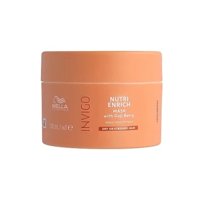 Imagen de Wella Professionals Invigo Nutri Enrich Mascarilla Nutrición Profunda Nutre el pelo seco y dañado Anti encrespamiento Vitamina E Bayas de Goji 150ml