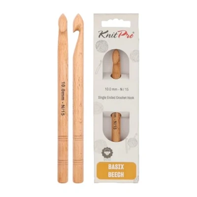 Imagen de Knit Pro KnitPro Basix (10.00mm) Aguja de Ganchillo Abedul 1 Unidad
