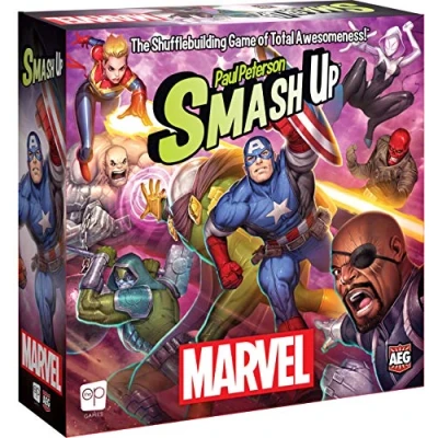 Imagen de USA OPOLY, Smash Up: Marvel, Board Game, 2 to 4 Players, Ages 12+, 60 Minute Playing Time