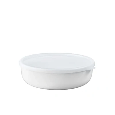 Imagen de Mepal Recipiente para cocinar Lumina Recipientes alimentarios con tapa aptos la nevera, el congelador, horno de vapor, microondas y lavavajillas 2000 ml White