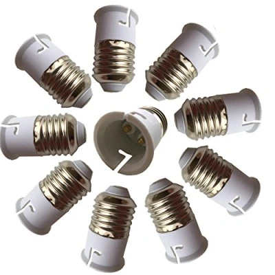 Imagen de DZYDZR 10 PCS Conversor de Adaptador Base Socket E27 a B22 Convertidor Adaptadores Bombilla, se Adapta las Bombillas LED 60W