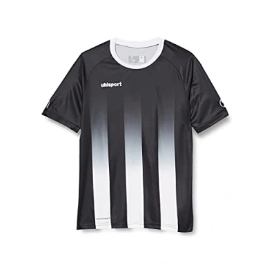Imagen de Uhlsport Stripe Camiseta manga corta, Hombre, Negro (Black/White), 2XS/XS